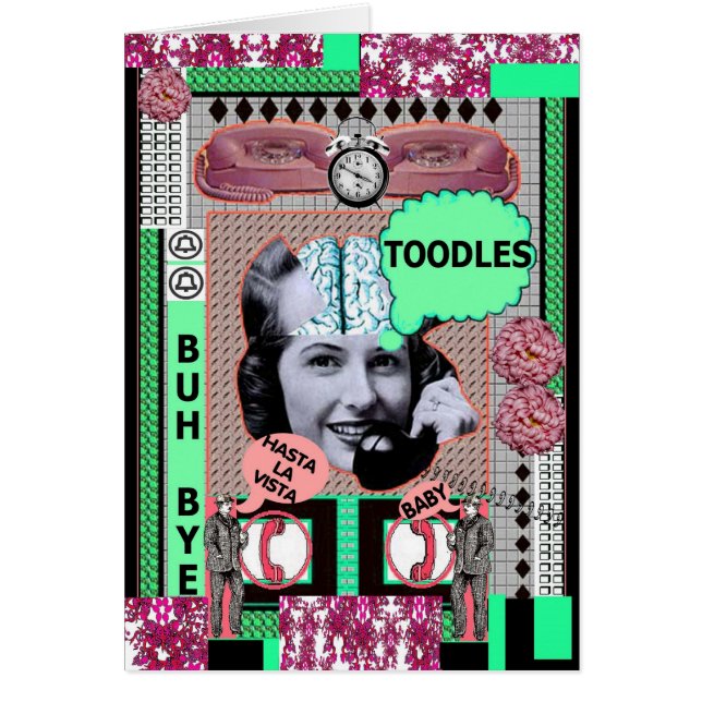 BRAINLADY CARD-TOODLES HÄLSNINGSKORT (Framsidan)
