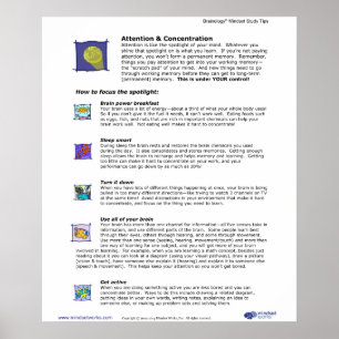 Brainology® Poster 3: Varning och koncentration