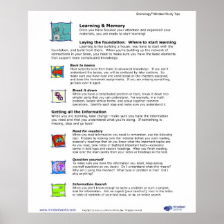 Brainology® Poster 5: Inlärning och minne