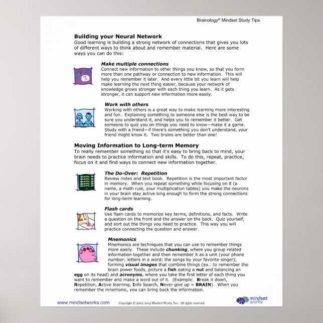 Brainology® Poster 6: Bygga ditt Neural Network (Framsidan)