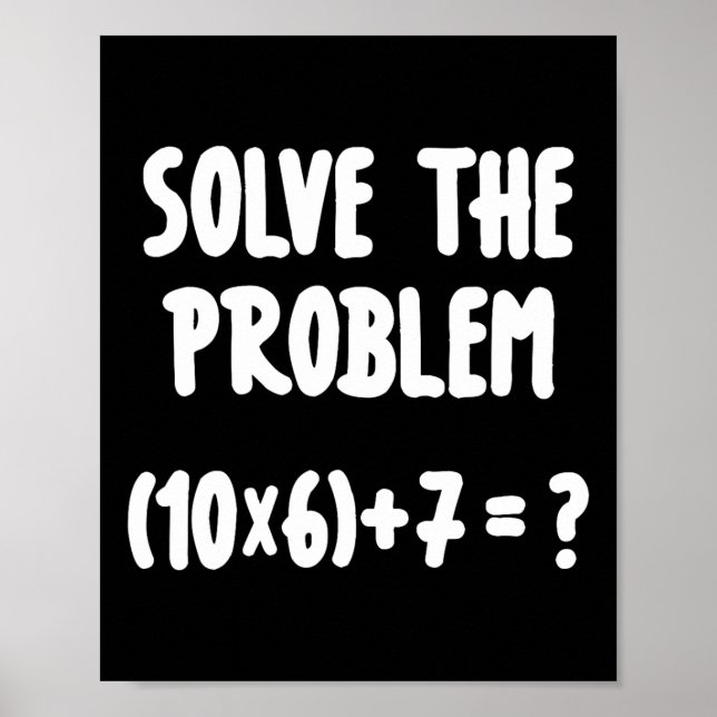 Brainrot 67 Meme 6-7 Rolig Matematiklärare  Poster (Framsidan)
