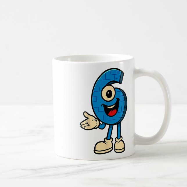 Brainrot 67 Meme Six Seven 6-7 Funny Internet Joke Kaffemugg (Höger)