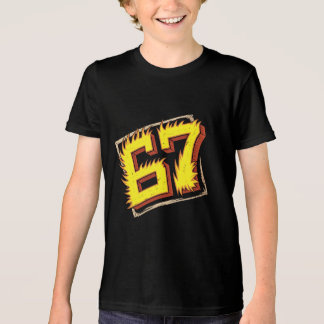 Brainrot 67: Nummer på Eld T Shirt