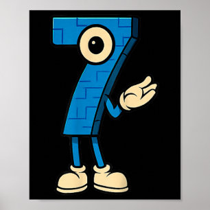 Brainrot 67 Sex Sju 6 7 Meme Anpassad Poster
