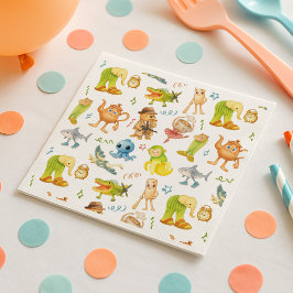 Brainrot Meme Birthday Party Pappersservett