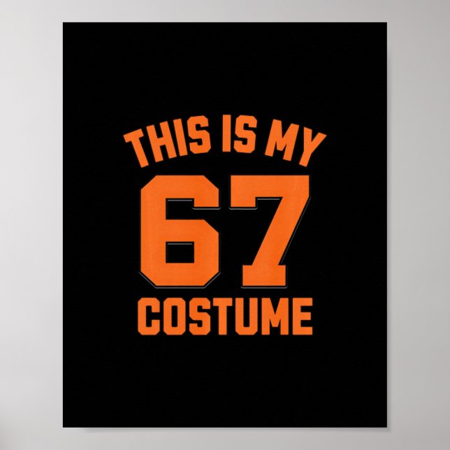 Brainrot Meme Boys Kids 67 This Is My Halloween 67 Poster (Framsidan)
