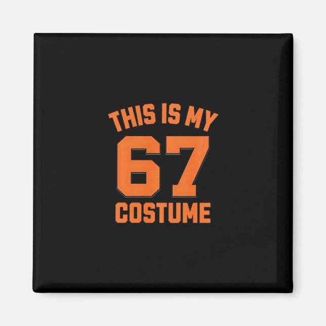 Brainrot Meme Pojkar Kids 67 This Is My Halloween  Magnet (Framsidan)