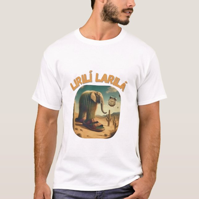 BrainRots Lirili Larila Elephant with Cactus Body T Shirt (Framsida)