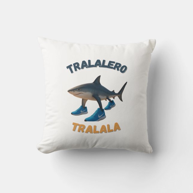 BrainRots TralaleroTralala |The Three-Legged Shark Kudde (Framsida)
