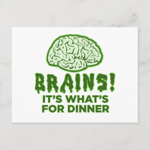 Brains, det är vad det är för middagen vykort