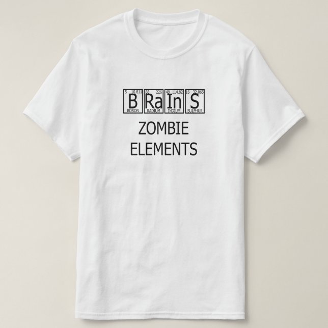 Brains Zombie Elements Tröja (Design framsida)