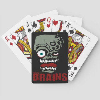 Brains zombie spelkort