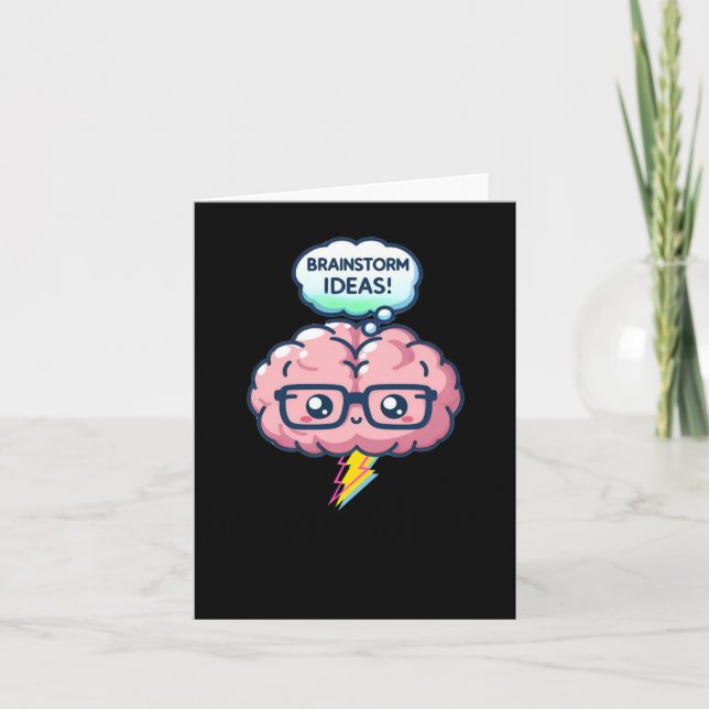 Brainstorm Ideas! Råd för alla etiketter Kort (Framsida)