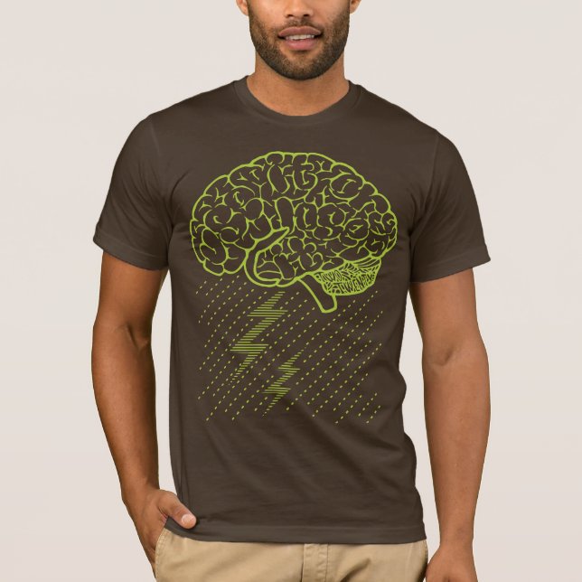 Brainstorm (Lime) Tee Shirt (Framsida)