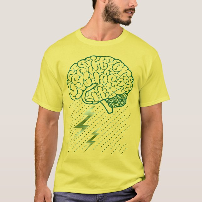 Brainstorm (Teal) T-shirt (Framsida)