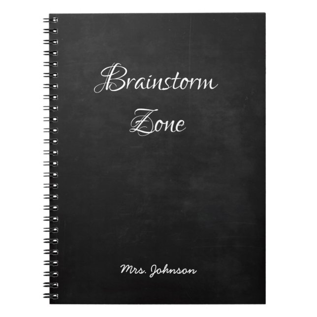 Brainstorm Zon Black Notebook Anteckningsbok (Framsidan)