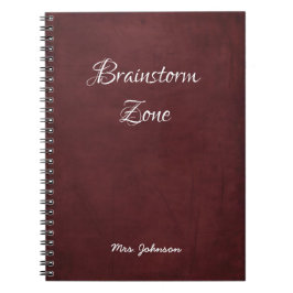 Brainstorm Zon Red Notebook Anteckningsbok