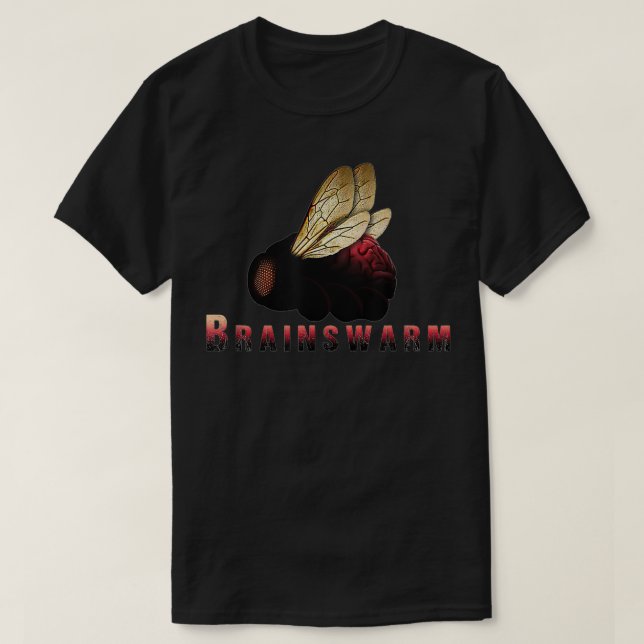 Brainsuppvärmning Buzz Thoughts T Shirt (Design framsida)
