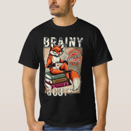 Brainy and Cute Fuchs Design für clevere Köpfe T Shirt