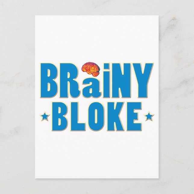 Brainy Bloke Vykort (Framsida)