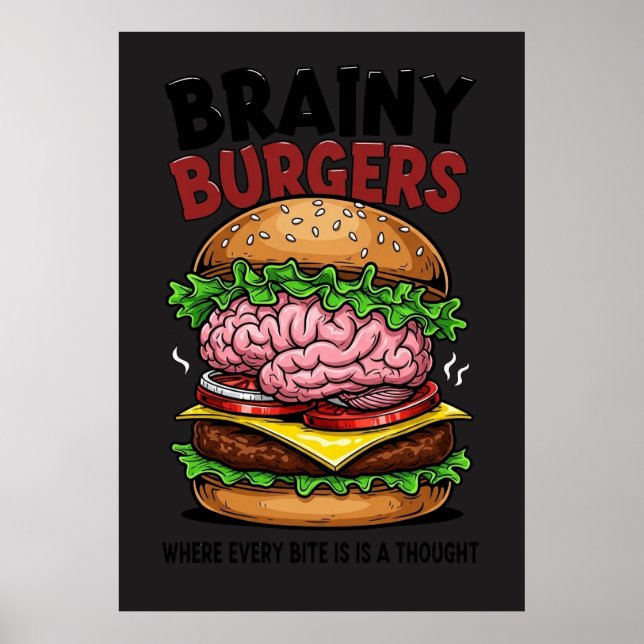 Brainy Burgers Affisch (Framsidan)