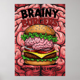 Brainy Burgers Affisch
