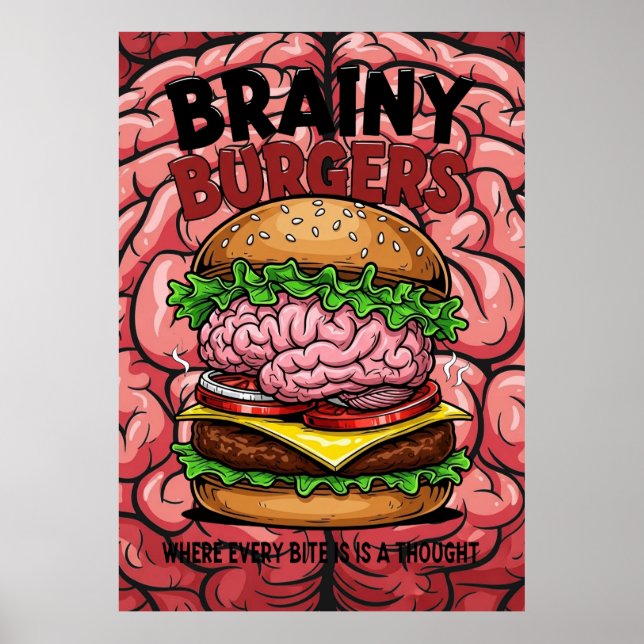 Brainy Burgers Affisch (Framsidan)