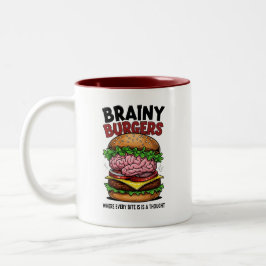 Brainy Burgers Coffee Mug Två-Tonad Mugg