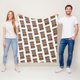 Brainy Burgers Flanellfilt Fleecefilt