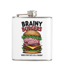 Brainy Burgers Flask Fickplunta