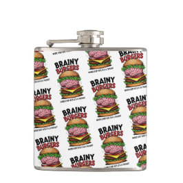 Brainy Burgers Flask Fickplunta