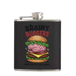 Brainy Burgers Flask Fickplunta
