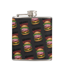 Brainy Burgers Flask Fickplunta
