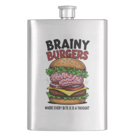 Brainy Burgers Flask Fickplunta
