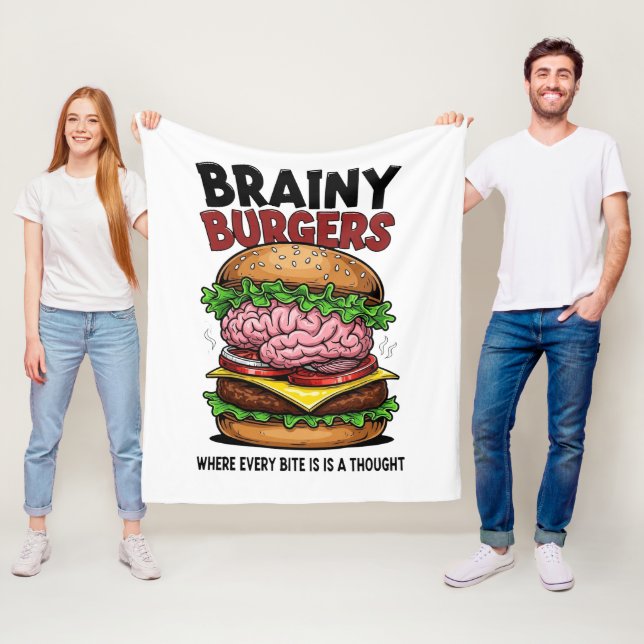 Brainy Burgers Fleece Blanket (På plats)