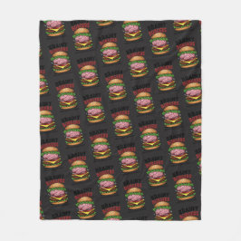 Brainy Burgers Fleece Blanket