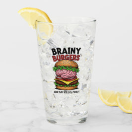 Brainy Burgers Glas Kopp