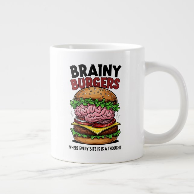 Brainy Burgers Jumbo Specialty Mug Mugg (Höger)