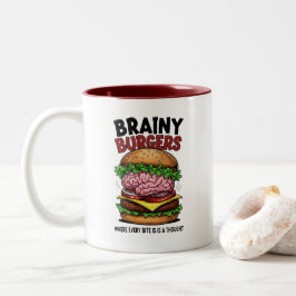Brainy Burgers Kaffemugge Två-Tonad Mugg