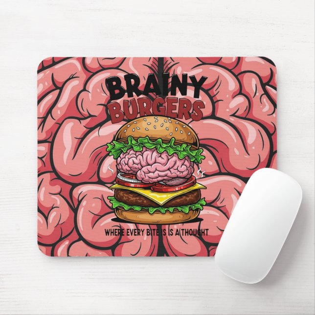 Brainy Burgers Mousepad Musmatta (Med mus)