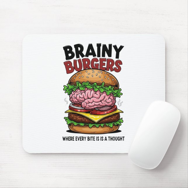 Brainy Burgers Mousepad Musmatta (Med mus)