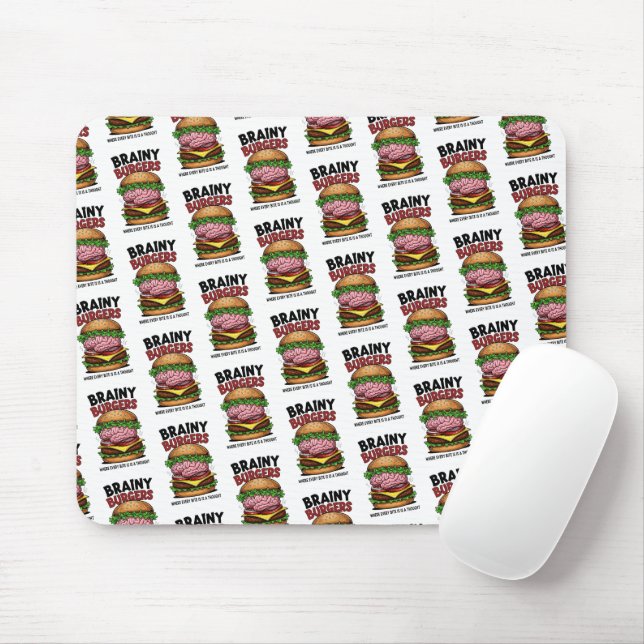 Brainy Burgers Mousepad Musmatta (Med mus)