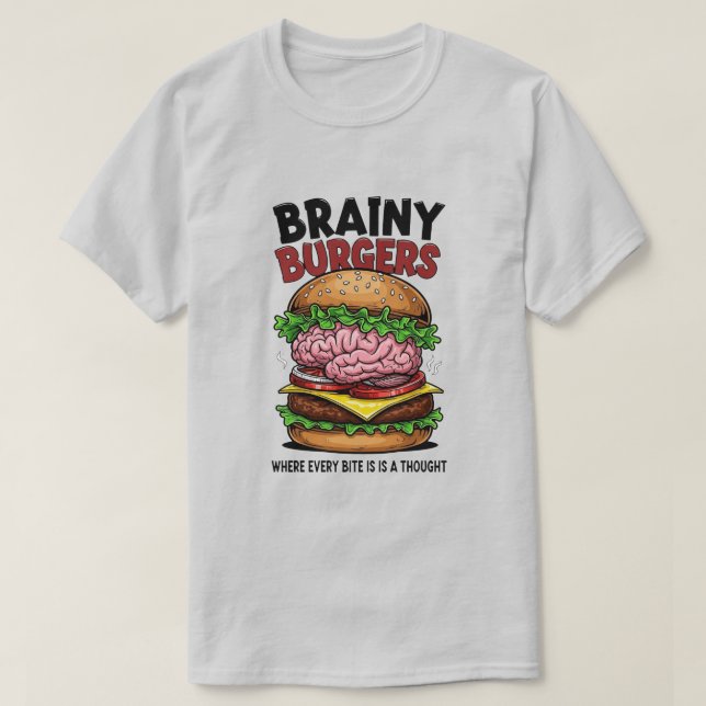 Brainy Burgers T-Shirt (Design framsida)
