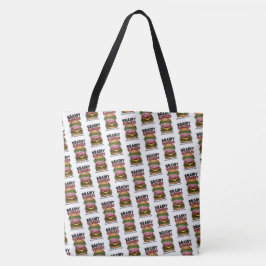 Brainy Burgers Tote Bag Tygkasse