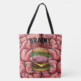 Brainy Burgers Tote Bag Tygkasse