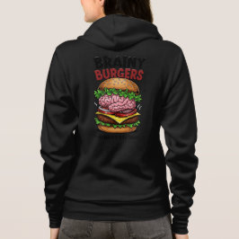Brainy Burgers Vuxen Dragkedja T Shirt