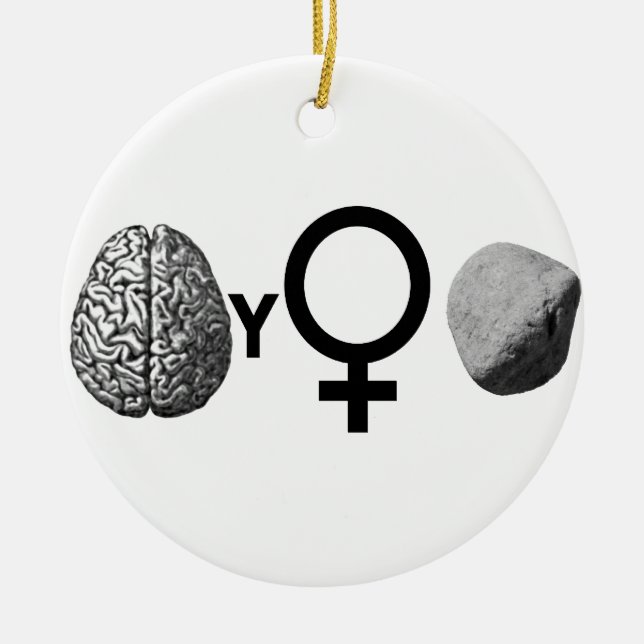 Brainy Girls Sten! Julgransprydnad Keramik (Framsidan)