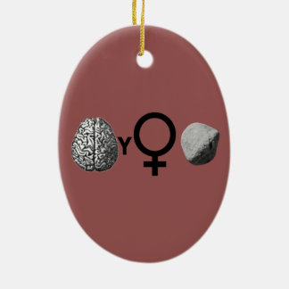 Brainy Girls Sten Rebus Ord Puzzle Julgransprydnad Keramik