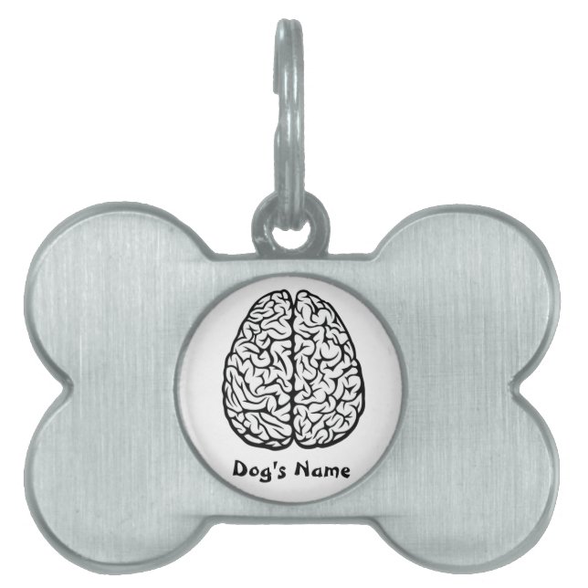 Brainy Hund Märkre Namnbricka Husdjur (Framsidan)