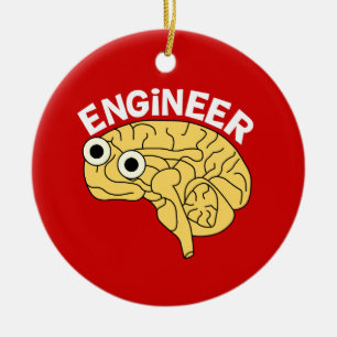 Brainy Ingenjör Ceramic Ornament